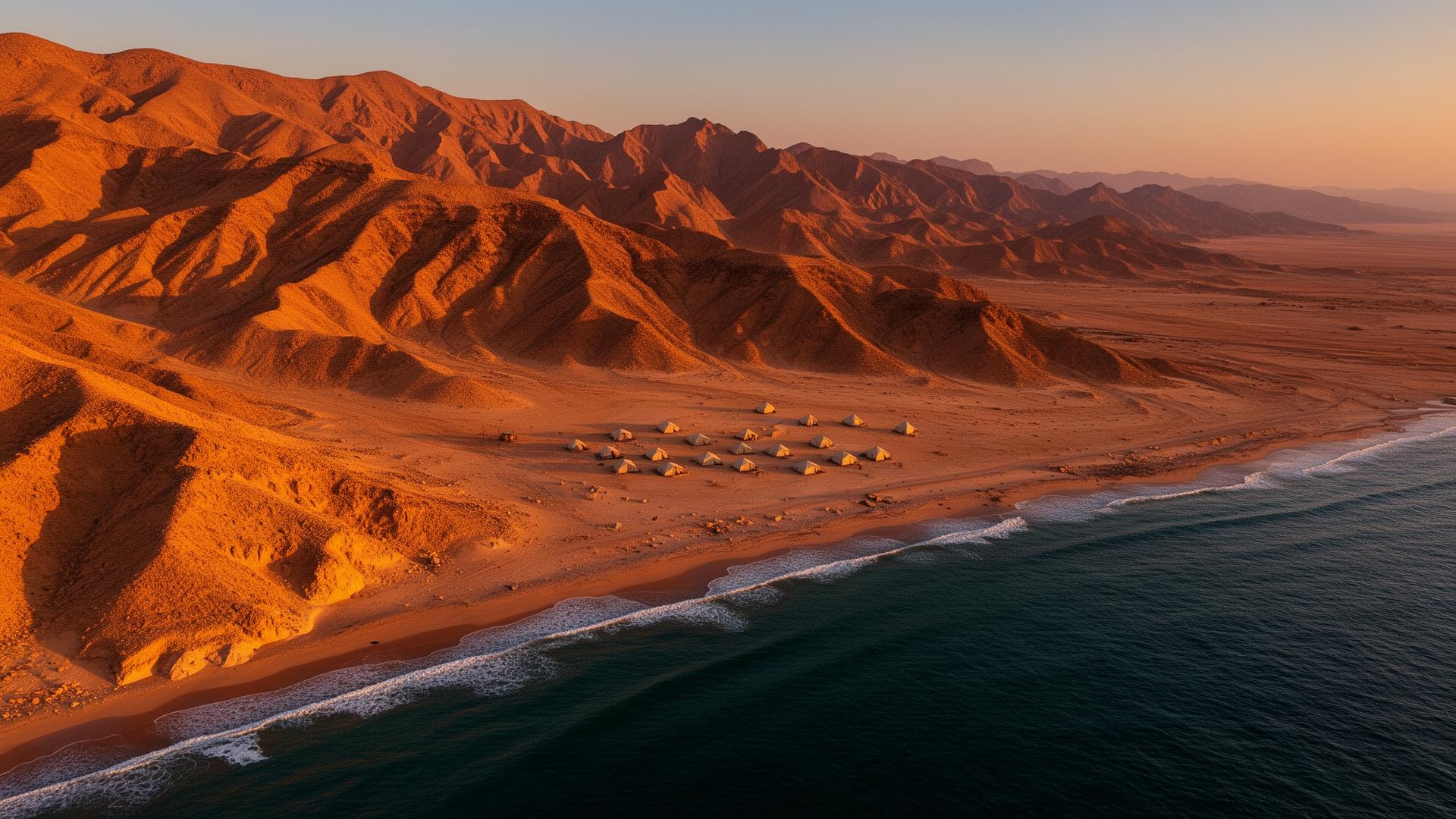 Sinai desert coastline